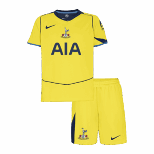 Kid's Tottenham Hotspur Third Soccer Jersey Kit(Jersey+Shorts) 25/26 Yellow