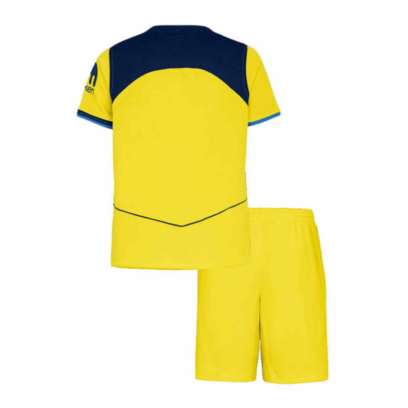 Kid's Tottenham Hotspur Third Soccer Jersey Kit(Jersey+Shorts) 25/26 Yellow