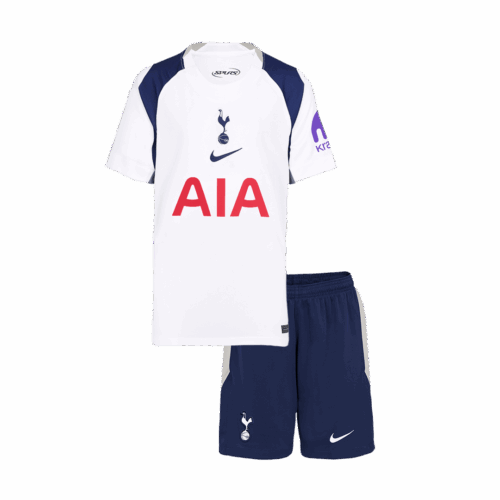 Kid's Tottenham Hotspur Home Soccer Jersey Kit(Jersey+Shorts) 25/26 White