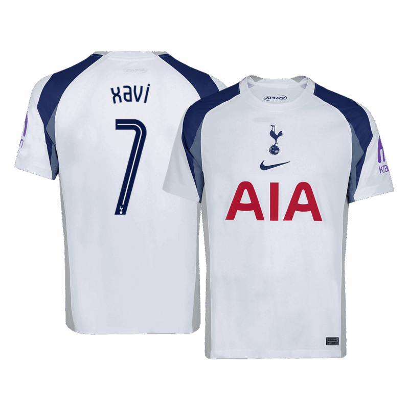 XAVI #7 Tottenham Hotspur Home Soccer Jersey 2025/26 -UCL