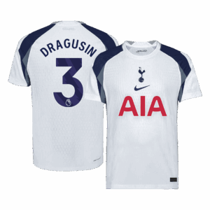 DRAGUSIN #3 Authentic Tottenham Hotspur Home Soccer Jersey 2025/26 White