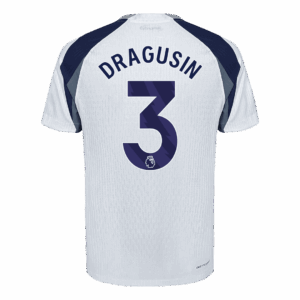 DRAGUSIN #3 Authentic Tottenham Hotspur Home Soccer Jersey 2025/26 White