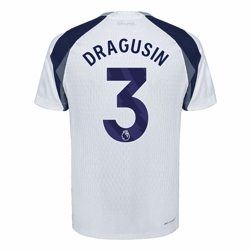 DRAGUSIN #3 Authentic Tottenham Hotspur Home Soccer Jersey 2025/26 White