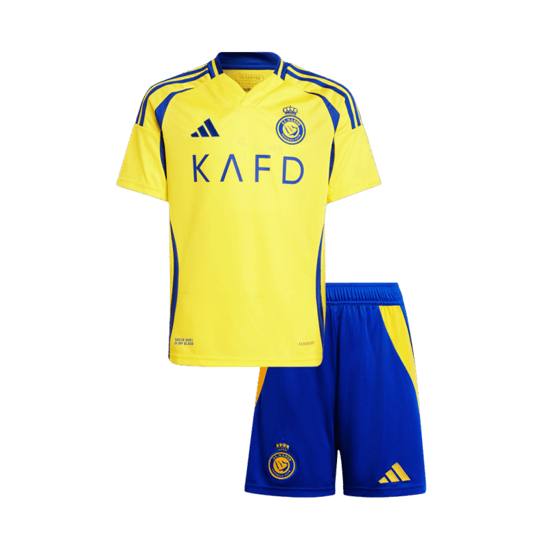 Al Nassr Home Kids Soccer Jerseys Kit 2024/25