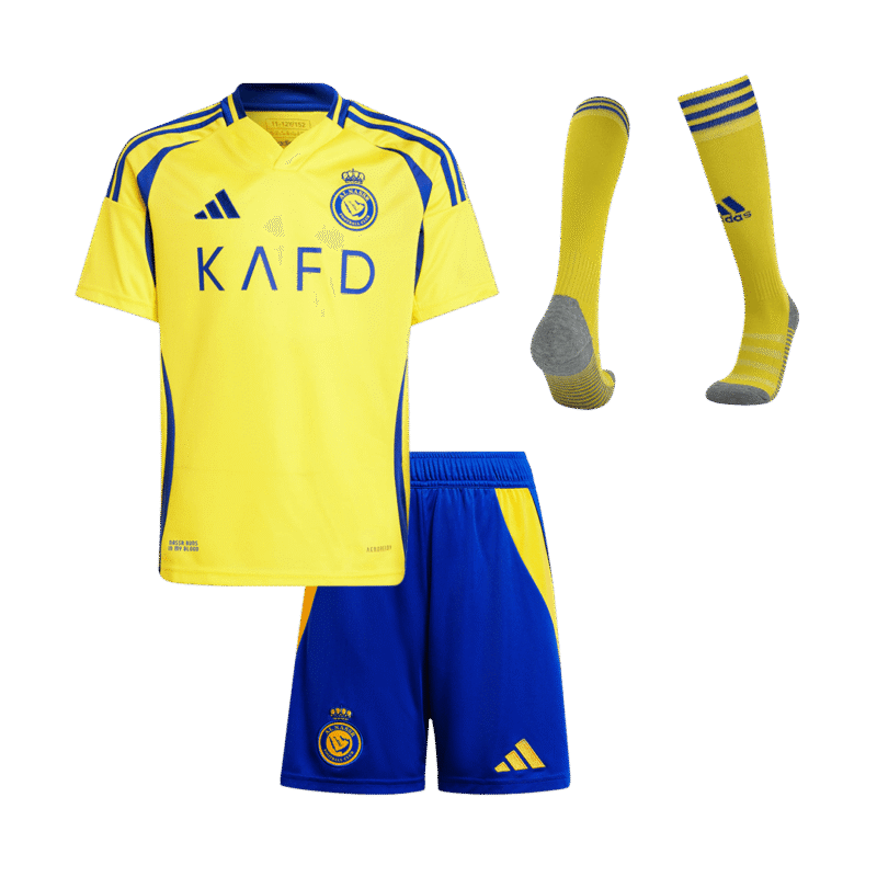 Al Nassr Home Kids Soccer Jerseys Full Kit 2024/25