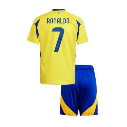 RONALDO #7 Al Nassr Home Kids Soccer Jerseys Kit 2024/25 - ACL