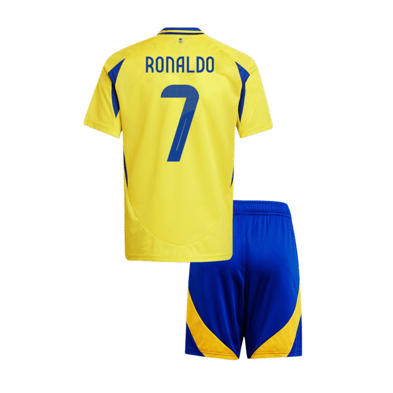 RONALDO #7 Al Nassr Home Kids Soccer Jerseys Kit 2024/25 - ACL