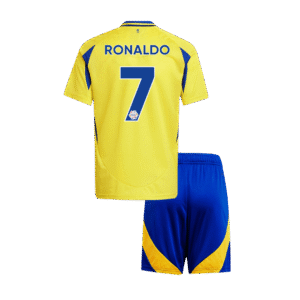 RONALDO #7 Al Nassr Home Kids Soccer Jerseys Kit 2024/25