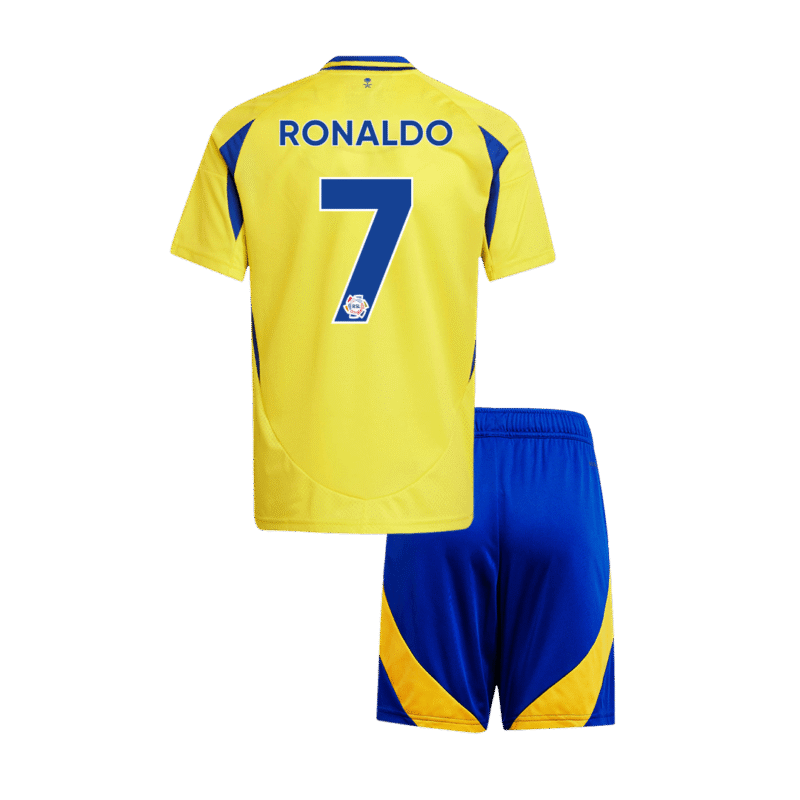 RONALDO #7 Al Nassr Home Kids Soccer Jerseys Kit 2024/25