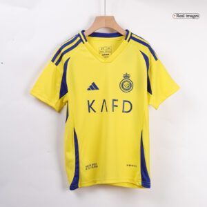 RONALDO #7 Al Nassr Home Kids Soccer Jerseys Kit 2024/25