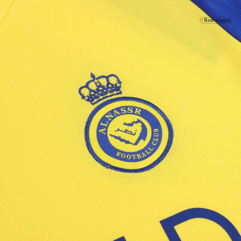 RONALDO #7 Al Nassr Home Kids Soccer Jerseys Kit 2024/25