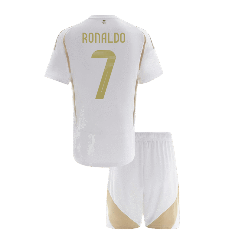 RONALDO #7 Al Nassr Third Away Kids Soccer Jerseys Kit 2024/25 - ACL