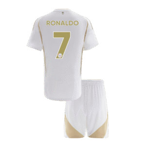 RONALDO #7 Al Nassr Third Away Kids Soccer Jerseys Kit 2024/25