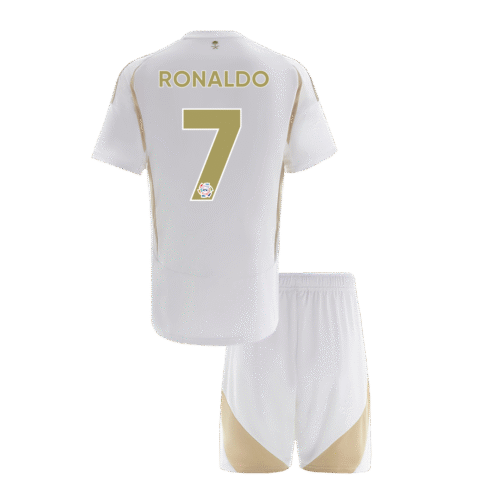 RONALDO #7 Al Nassr Third Away Kids Soccer Jerseys Kit 2024/25