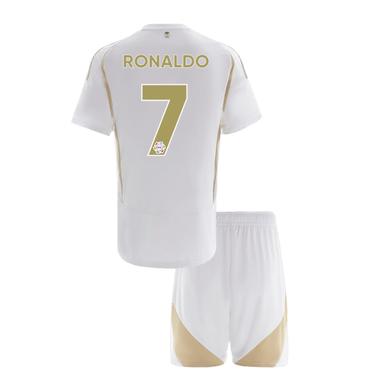 RONALDO #7 Al Nassr Third Away Kids Soccer Jerseys Kit 2024/25