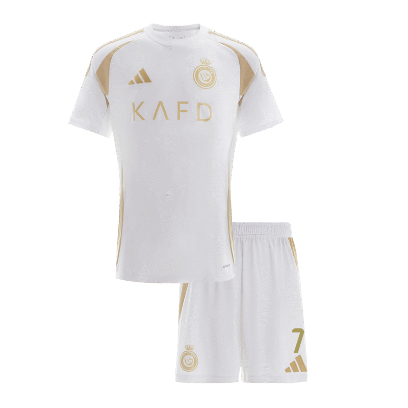 RONALDO #7 Al Nassr Third Away Kids Soccer Jerseys Kit 2024/25