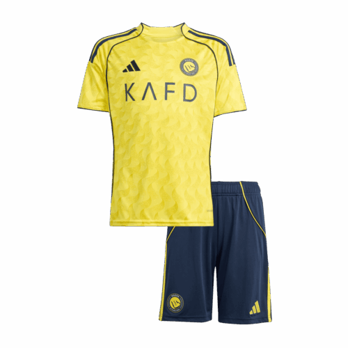 Al Nassr Home Kids Soccer Jerseys Kit 2025/26