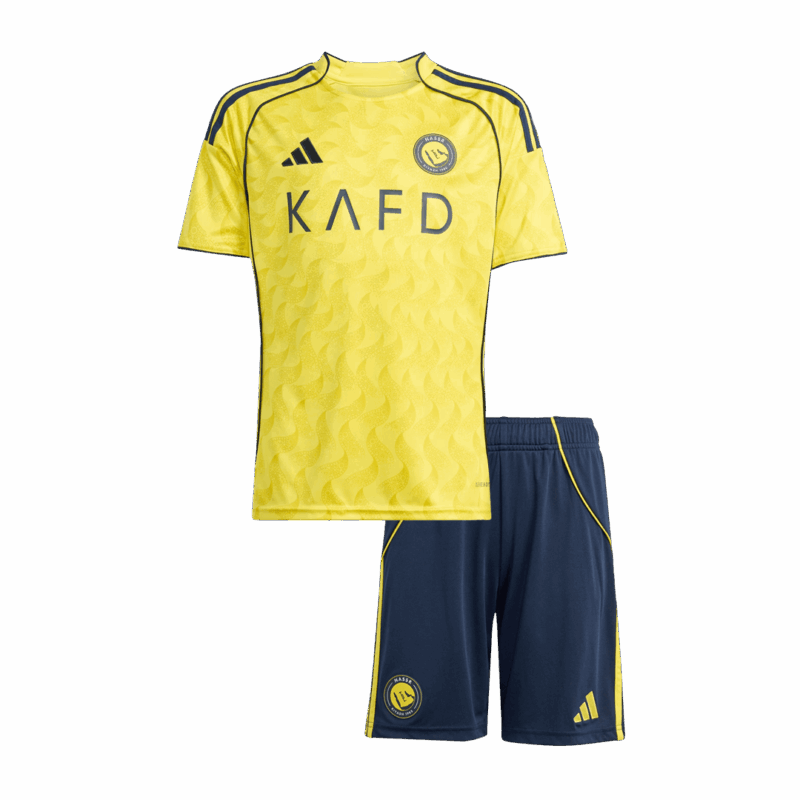 Al Nassr Home Kids Soccer Jerseys Kit 2025/26
