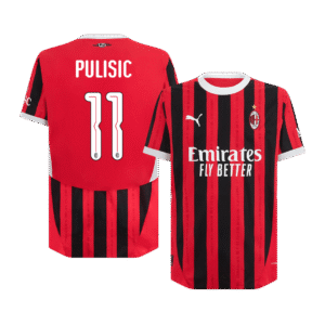 PULISIC #11 AC Milan Home Authentic Soccer Jersey 2024/25 - UCL