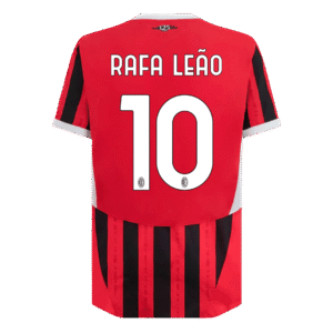 RAFA LEÃO #10 AC Milan Home Authentic Soccer Jersey 2024/25