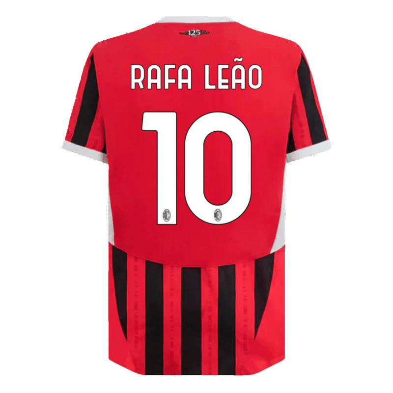RAFA LEÃO #10 AC Milan Home Authentic Soccer Jersey 2024/25