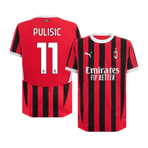 PULISIC #11 AC Milan Home Authentic Soccer Jersey 2024/25
