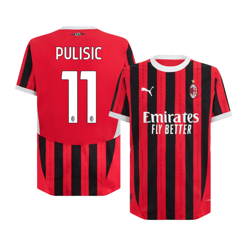 PULISIC #11 AC Milan Home Authentic Soccer Jersey 2024/25