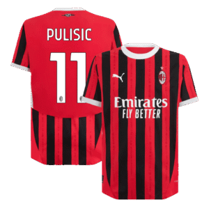 PULISIC #11 AC Milan Home Authentic Soccer Jersey 2024/25