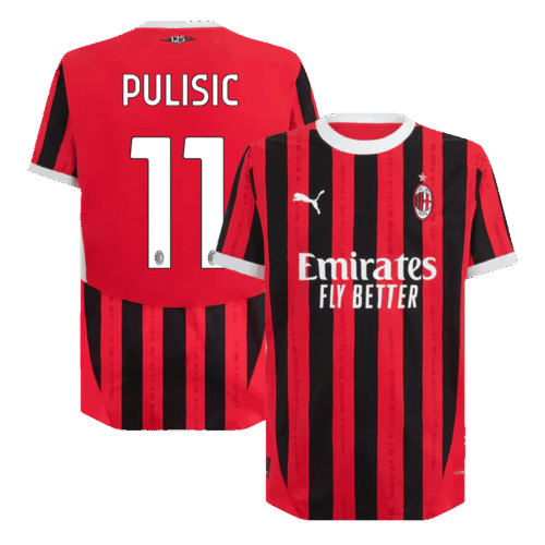PULISIC #11 AC Milan Home Authentic Soccer Jersey 2024/25