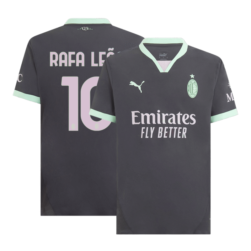 RAFA LEÃO #10 AC Milan Third Away Authentic Soccer Jersey 2024/25