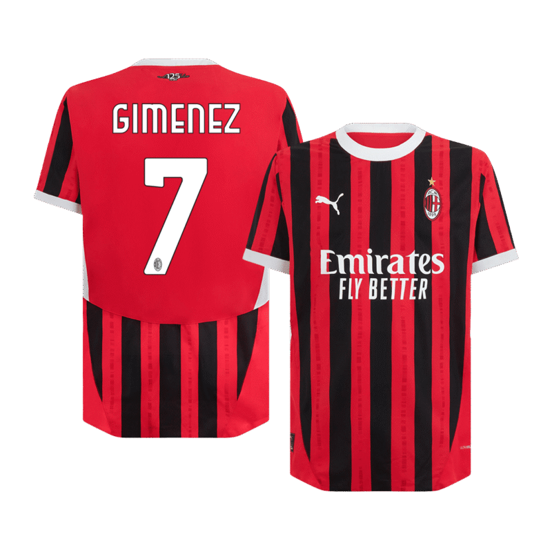 GIMENEZ #7 AC Milan Home Authentic Soccer Jersey 2024/25