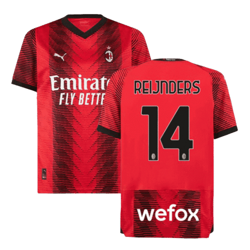 REIJNDERS #14 AC Milan Home Soccer Jersey 2023/24
