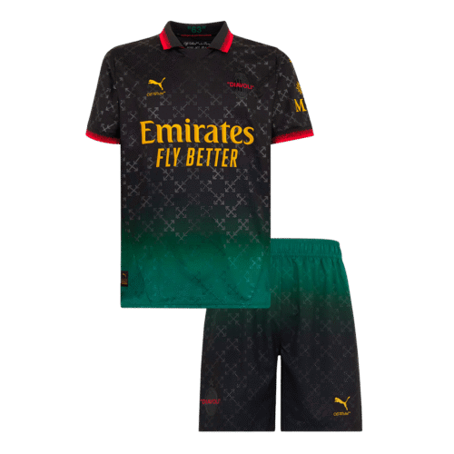 AC Milan Fourth Away Kids Soccer Jerseys Kit 2024/25