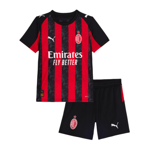 AC Milan Home Kids Soccer Jerseys Kit 2025/26