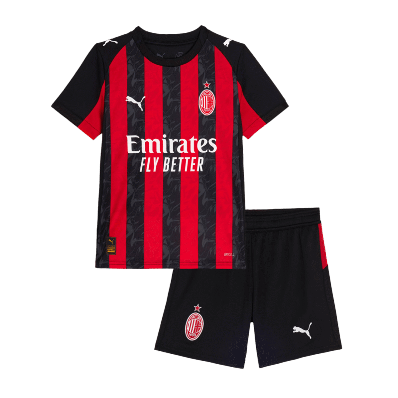 AC Milan Home Kids Soccer Jerseys Kit 2025/26