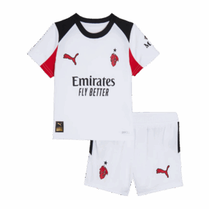 AC Milan Away Kids Soccer Jerseys Kit 2025/26