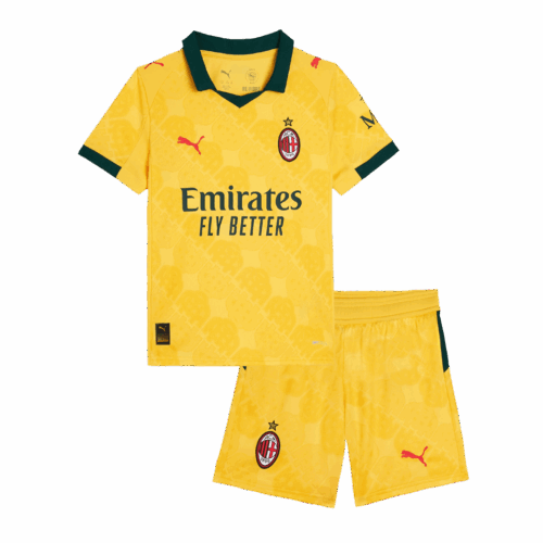 AC Milan Third Away Kids Soccer Jerseys Kit 2025/26