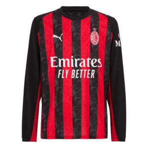 AC Milan Long Sleeve Home Soccer Jersey 2025/26