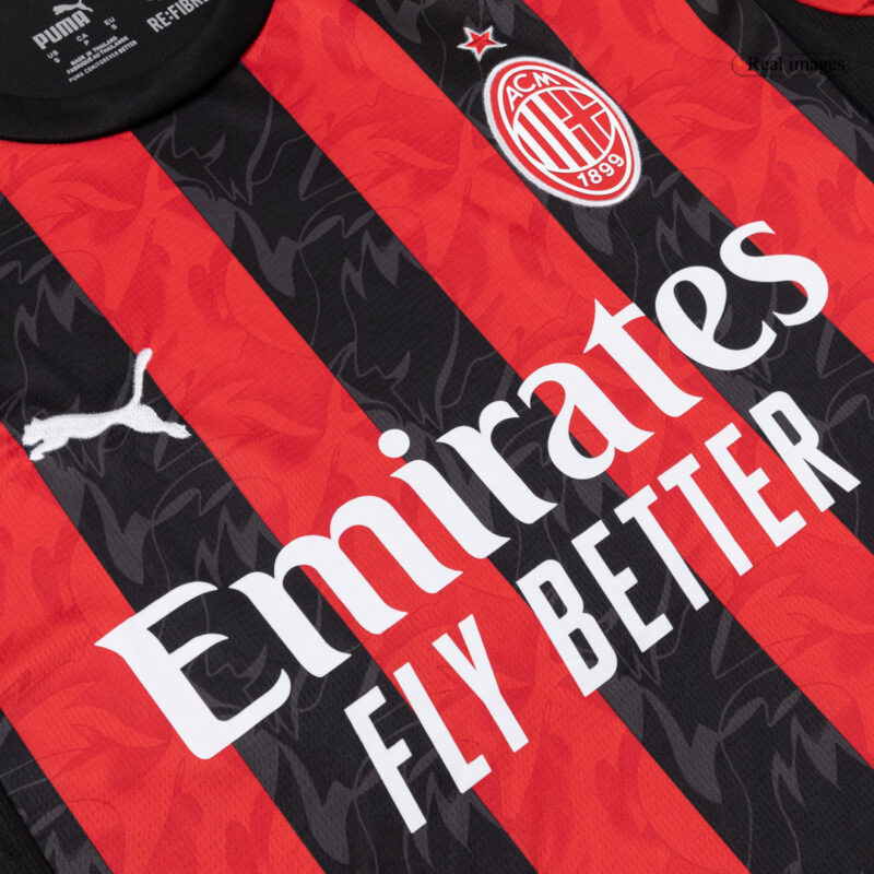 AC Milan Long Sleeve Home Soccer Jersey 2025/26