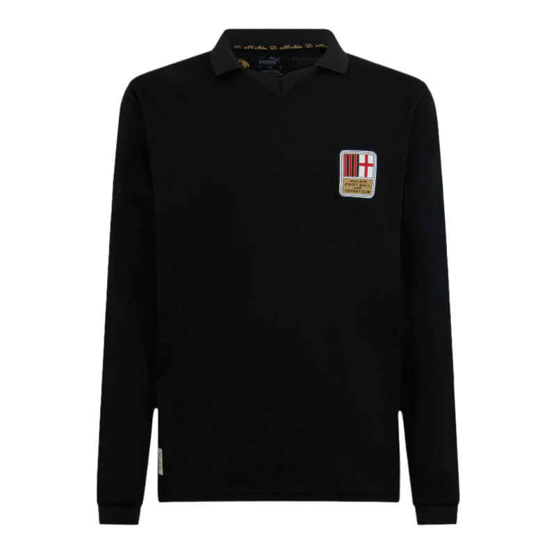 AC Milan Goalkeeper Long Sleeve Soccer Jersey 2024/25 Black - 125th Anniversary