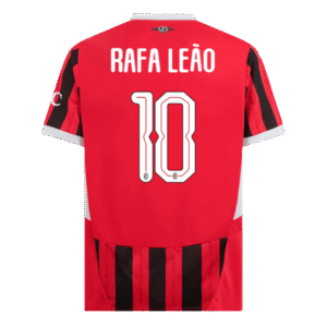 RAFA LEÃO #10 AC Milan Home Soccer Jersey 2024/25 - UCL