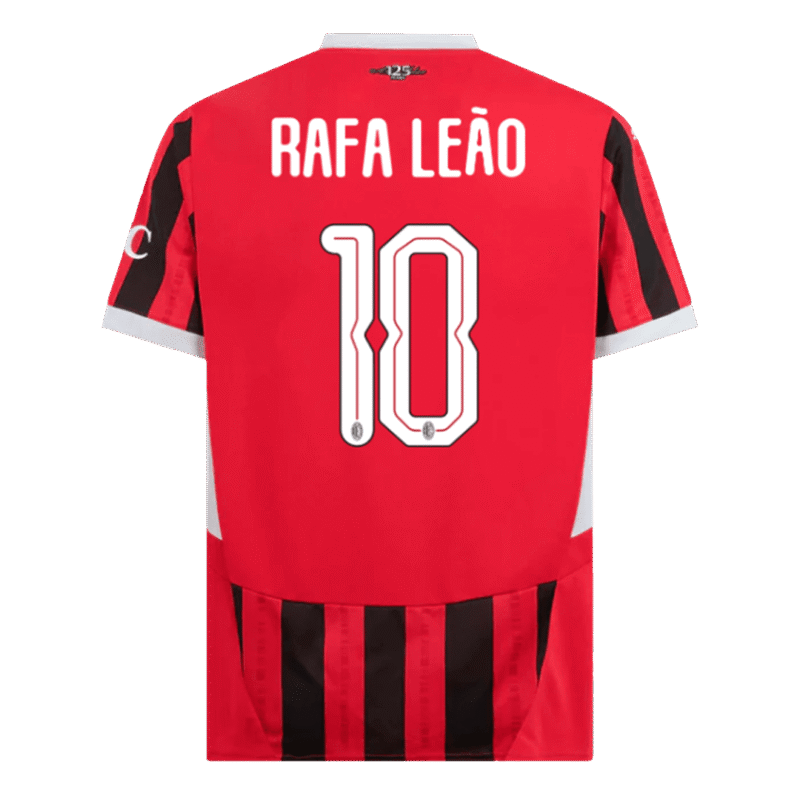RAFA LEÃO #10 AC Milan Home Soccer Jersey 2024/25 - UCL