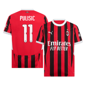 PULISIC #11 AC Milan Home Soccer Jersey 2024/25 - UCL