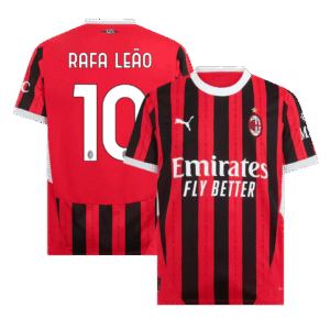 RAFA LEÃO #10 AC Milan Home Soccer Jersey 2024/25