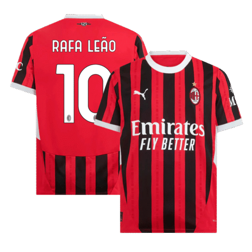 RAFA LEÃO #10 AC Milan Home Soccer Jersey 2024/25