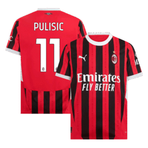 PULISIC #11 AC Milan Home Soccer Jersey 2024/25