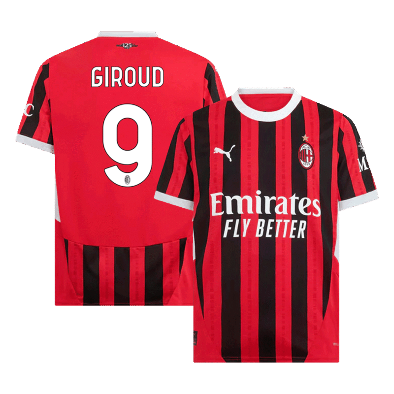 GIROUD #9 AC Milan Home Soccer Jersey 2024/25