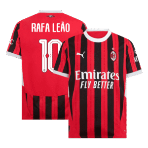 RAFA LEÃO #10 AC Milan Home Soccer Jersey 2024/25 - UCL
