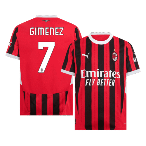 GIMENEZ #7 AC Milan Home Soccer Jersey 2024/25