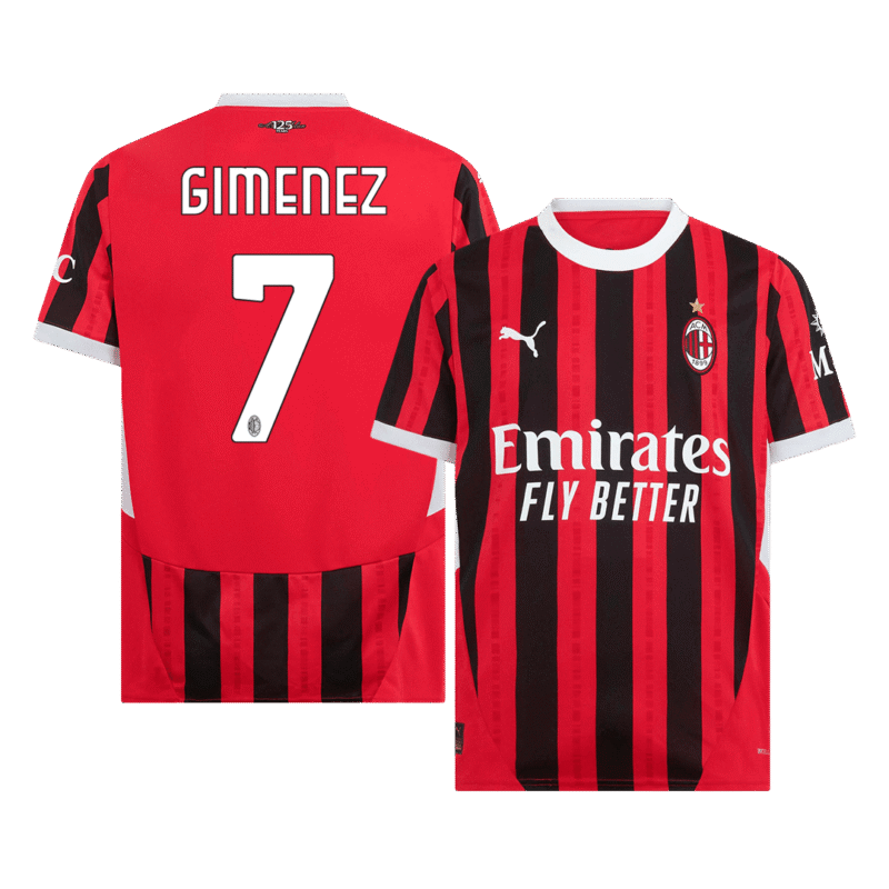 GIMENEZ #7 AC Milan Home Soccer Jersey 2024/25